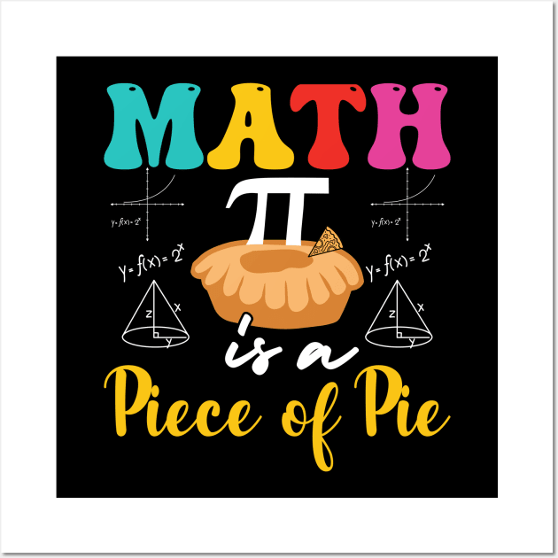 Pi is a piece of pie math Wall Art by Fun Planet